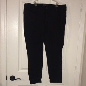 Black plus sized skinny jeans